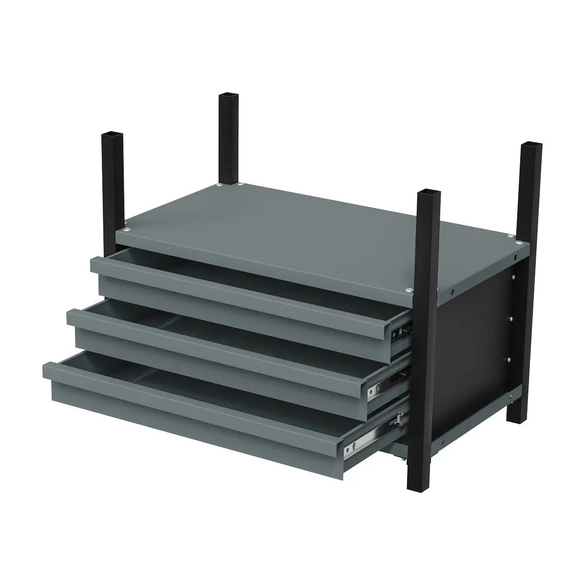Sealey Modular Racking Mid Unit 3 Drawers & 1 Shelf 580mm - Image 7
