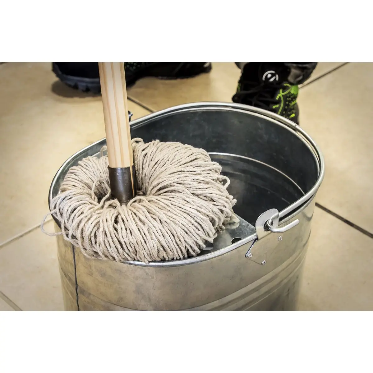 Sealey Mop Bucket 13L - Galvanized - Image 8