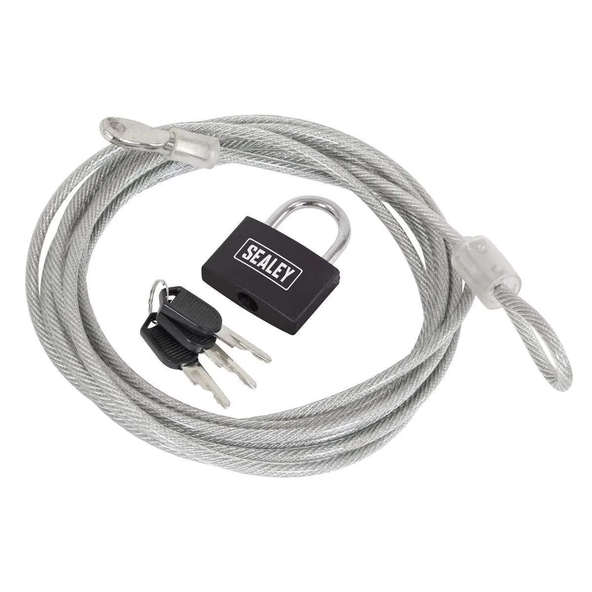 Sealey Motorcycle Cable Lock 3m - Image 10