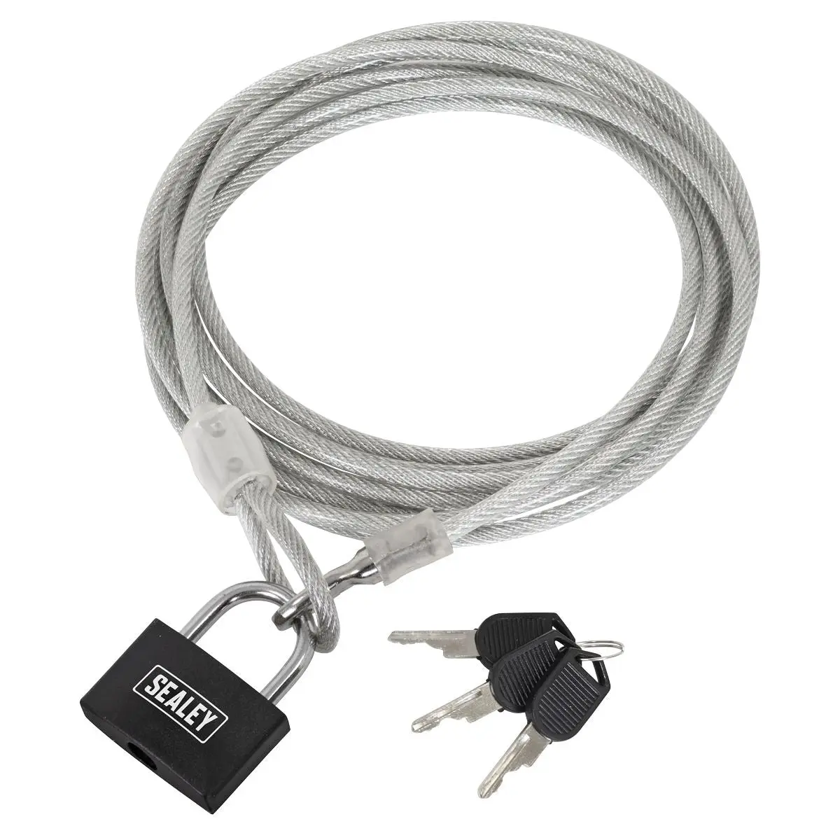 Sealey Motorcycle Cable Lock 3m - Image 8