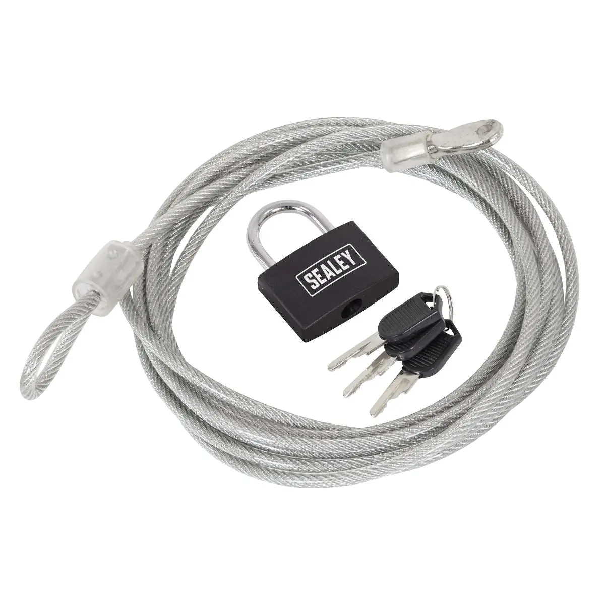 Sealey Motorcycle Cable Lock 3m - Image 9