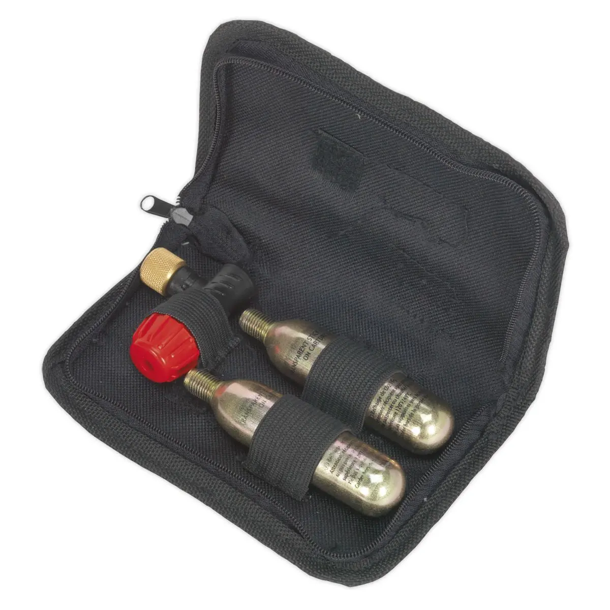 Sealey Motorcycle CO2 Emergency Tyre Inflator Kit - Image 4
