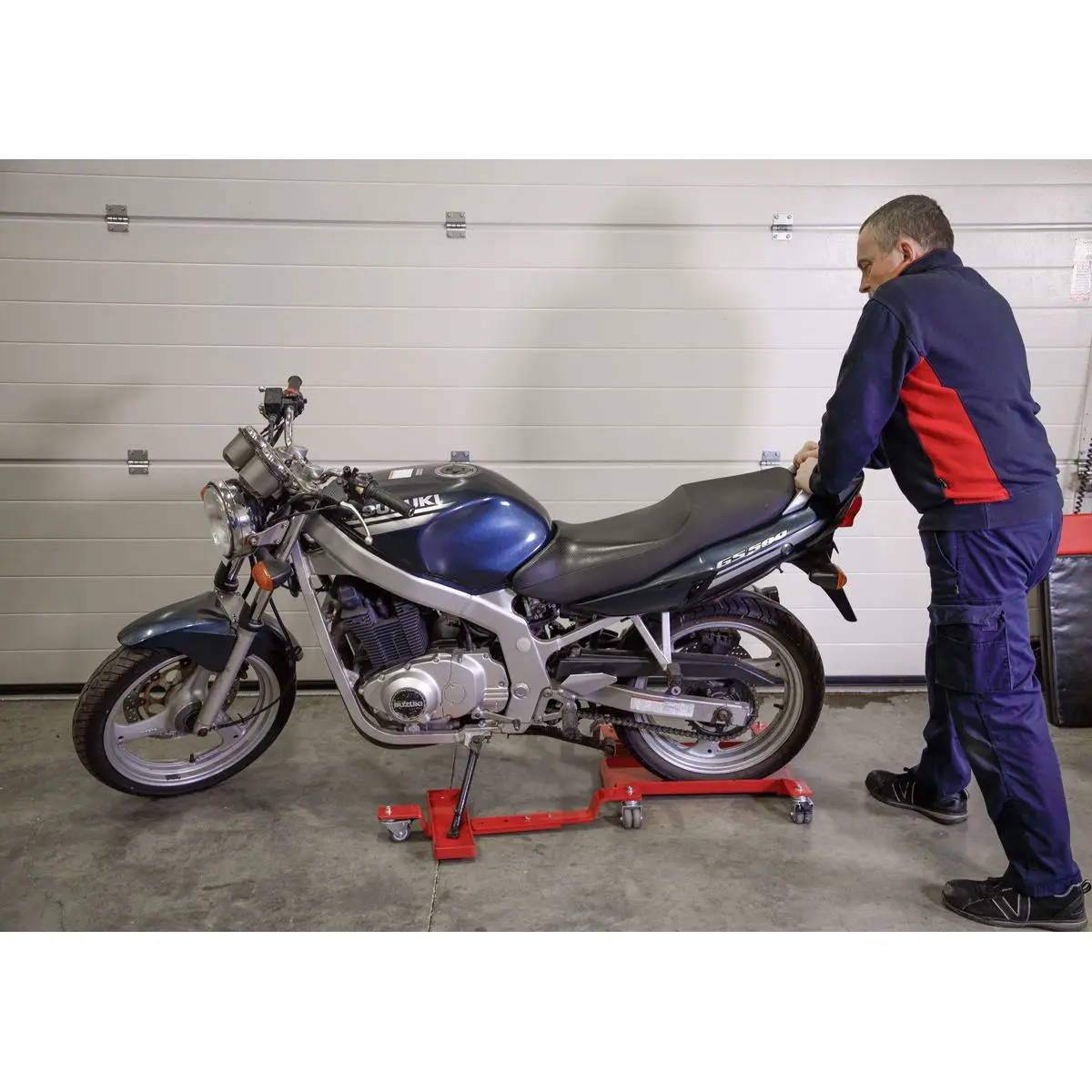 Sealey Motorcycle Rear Wheel Side Stand Type Dolly - Image 7