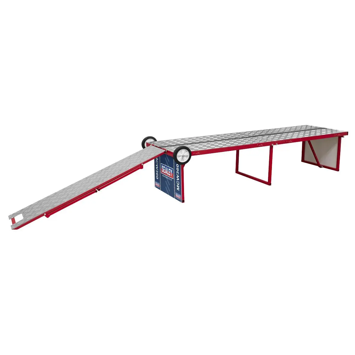 Sealey Folding Motorcycle Workbench with Ramp 360kg Capacity - Image 6