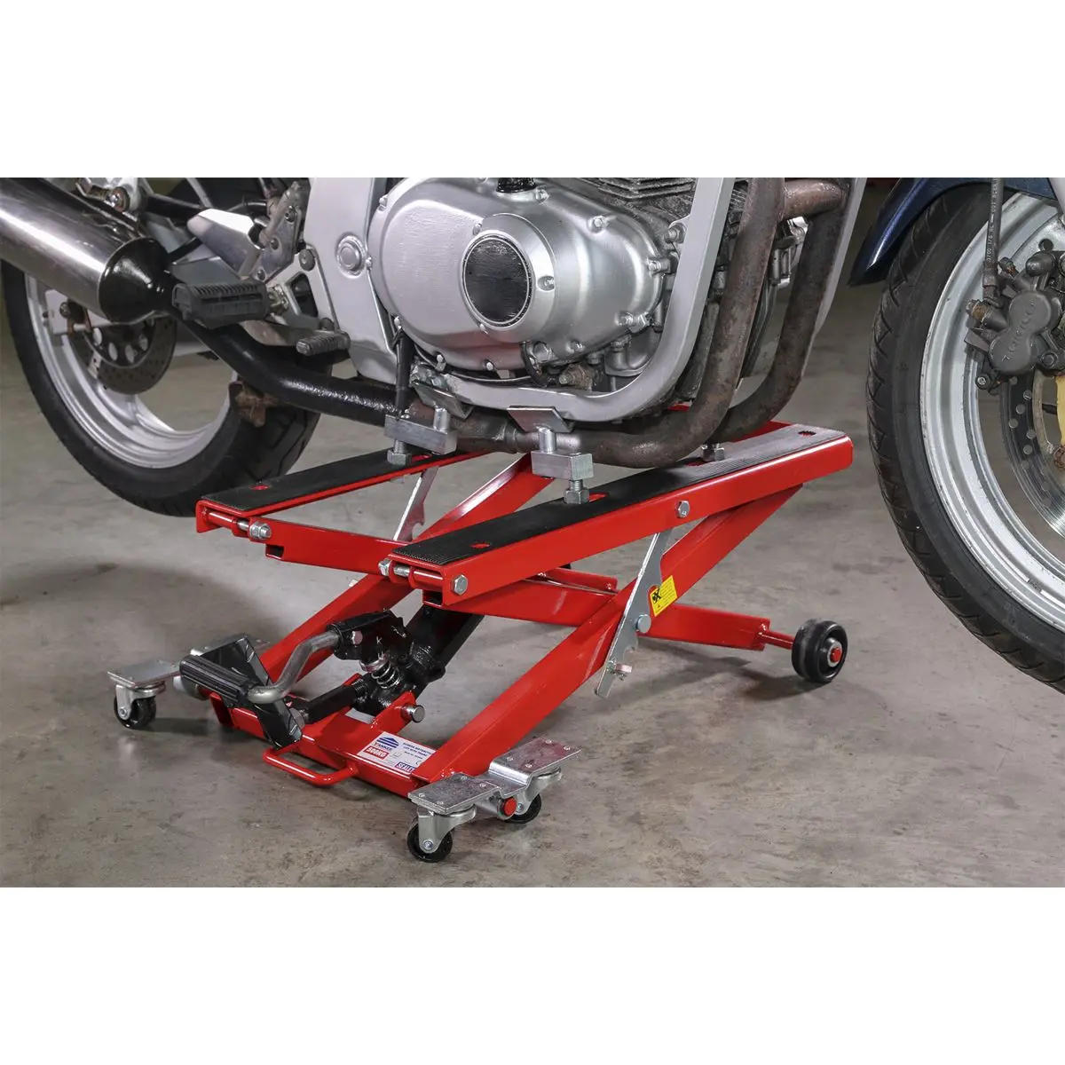 Sealey Hydraulic Motorcycle & Quad Scissor Lift 500kg Capacity - Image 2