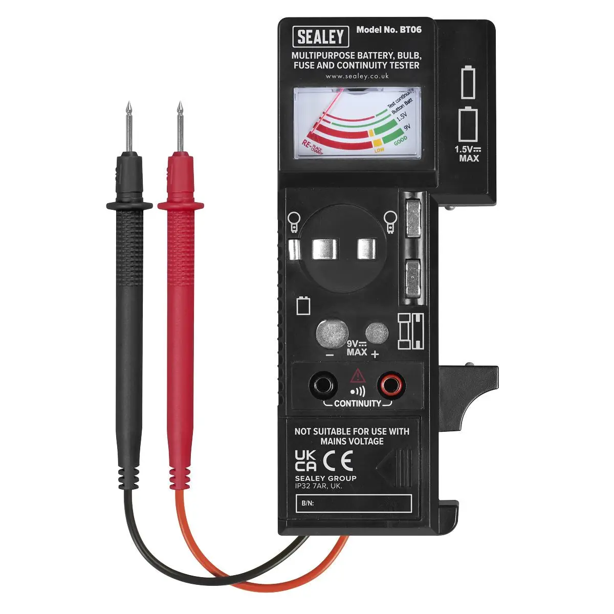 Sealey Multipurpose Battery, Bulb, Fuse & Continuity Tester - Image 8