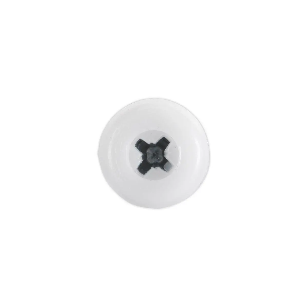 Sealey Numberplate Screw Plastic Enclosed Head 4.8 x 24mm White Pack of 50 - Image 2