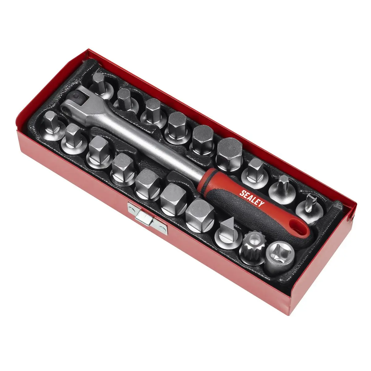 Sealey Oil Drain Plug Key Set 3/8"Sq Drive 20pc - Image 5