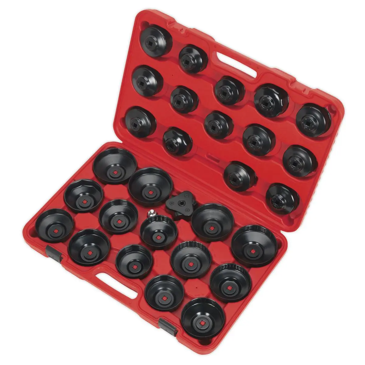 Sealey Oil Filter Cap Wrench Set 30 Piece Car Van Service - Image 2