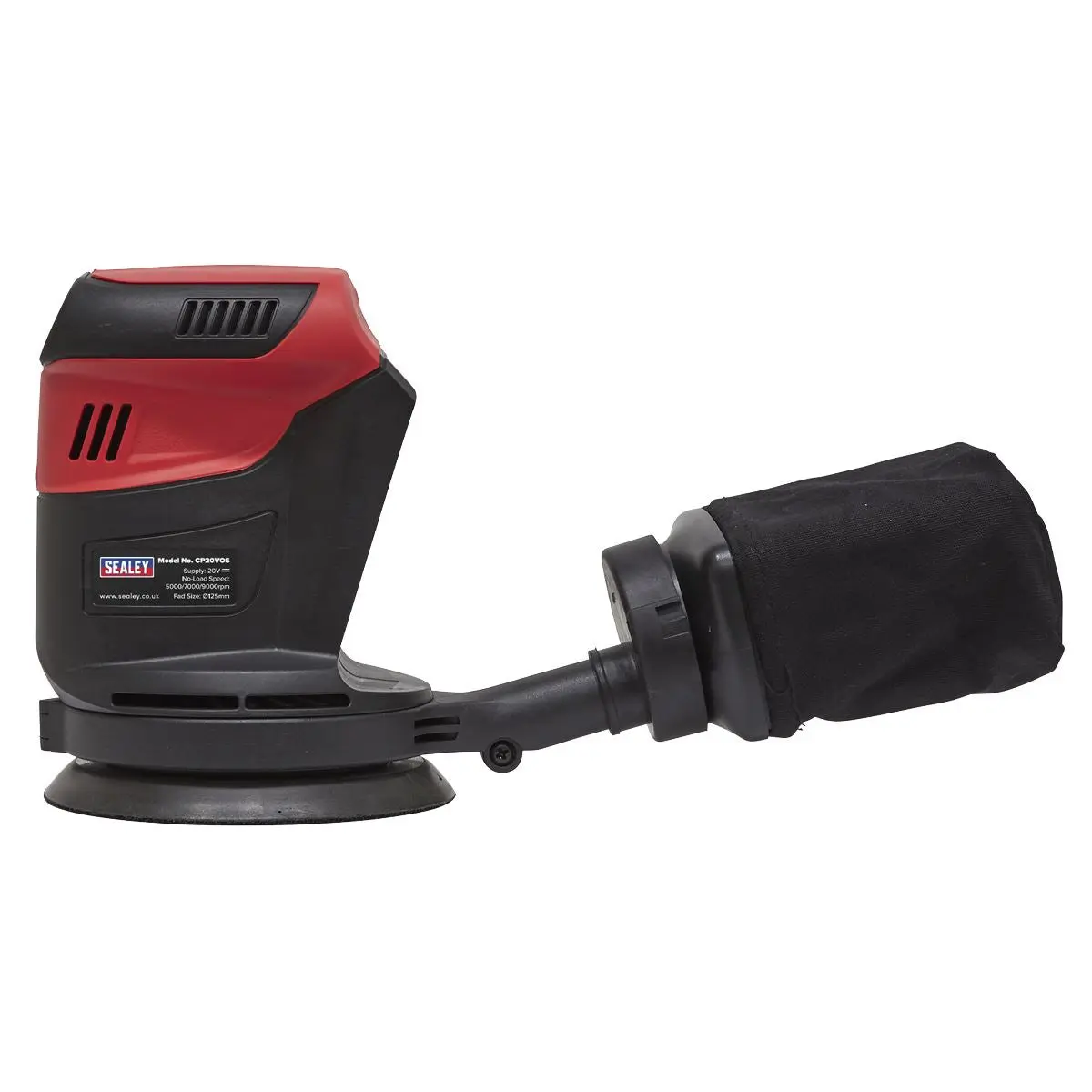 Sealey Orbital Palm Sander 20V SV20 Series Ø125mm - Body Only - Image 5