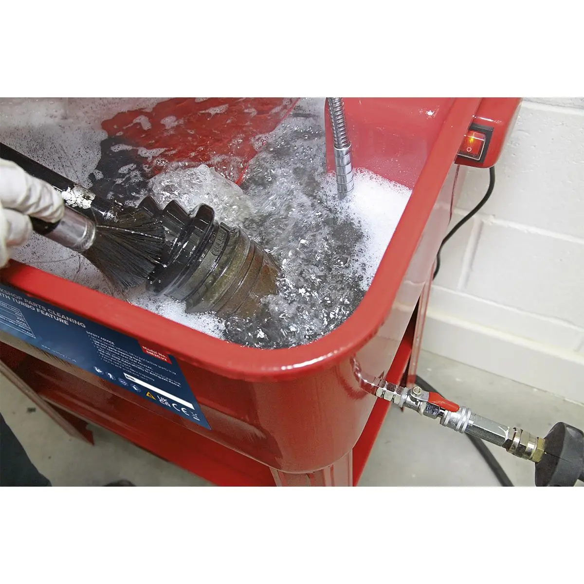 Sealey Parts Cleaning Tank with Turbo Feature - Image 2