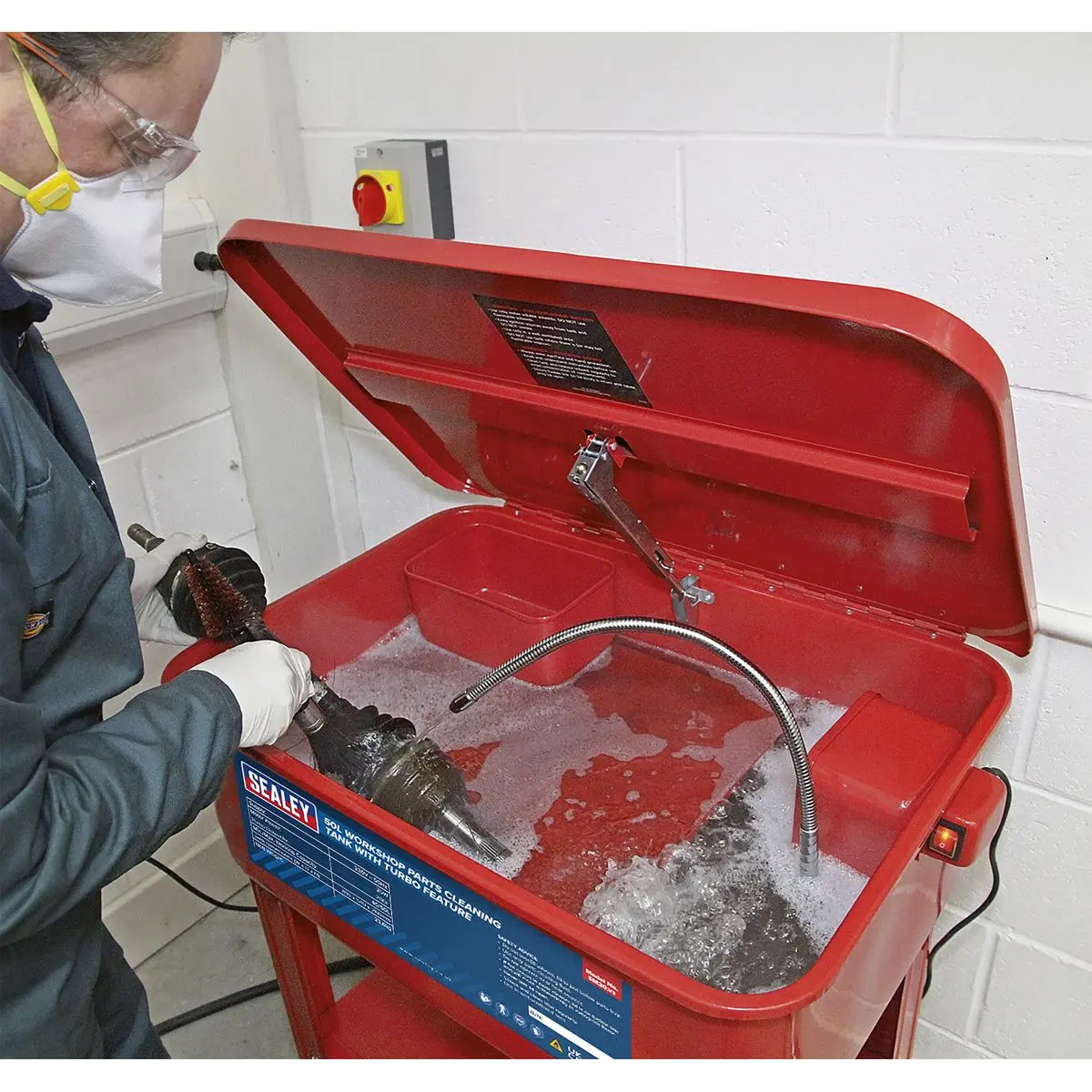 Sealey Parts Cleaning Tank with Turbo Feature - Image 6