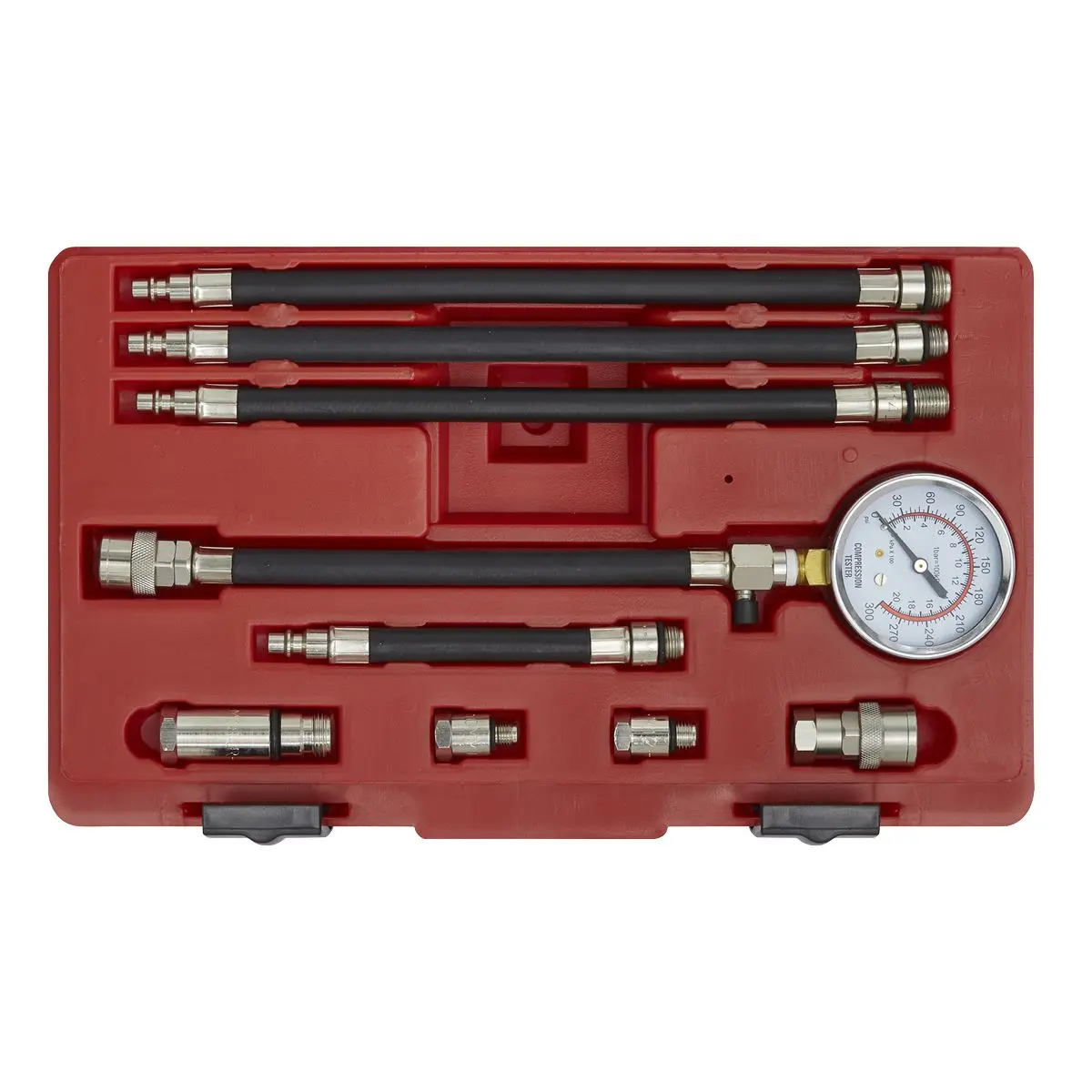 Sealey Petrol Compression Test Kit 10pc - Image 3