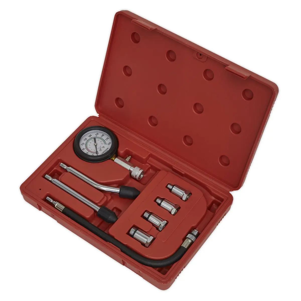 Sealey Petrol Engine Compression Test Kit 8 Piece - Image 3