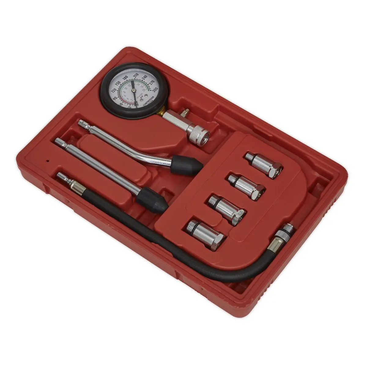 Sealey Petrol Engine Compression Test Kit 8 Piece - Image 5