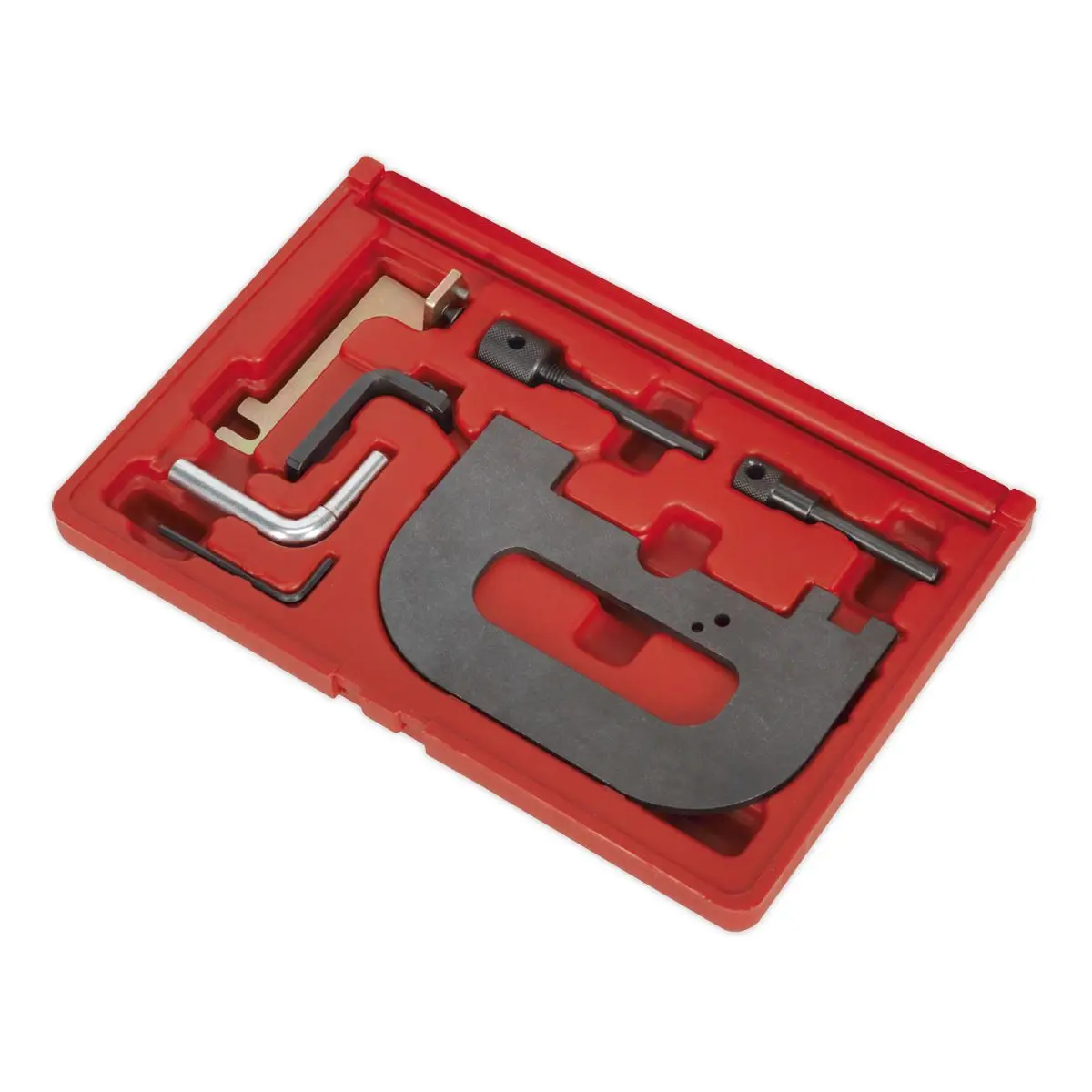 Sealey Petrol Engine Timing Tool Kit - for Renault 1.4/1.6/1.8/2.0 K4J/K4M/F4P/F4R(t) - Belt Drive - Image 9