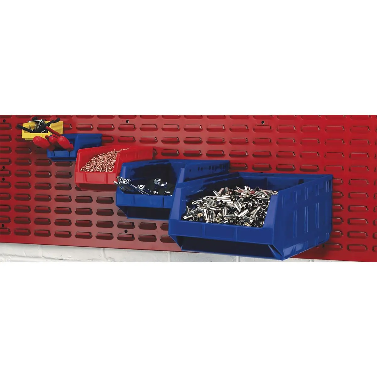 Sealey Plastic Storage Bin 310 x 500 x 190mm - Blue Pack of 12 - Image 2