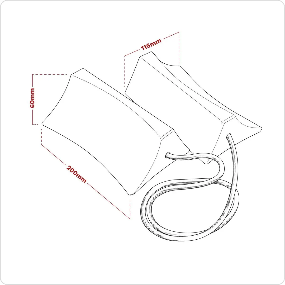 Sealey Plastic Wheel Chocks - Pair - Image 2
