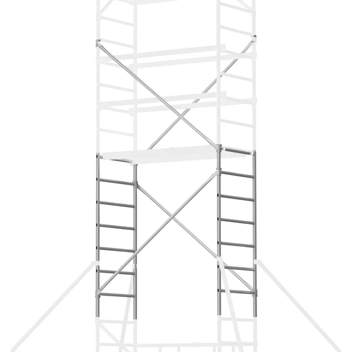 Sealey Platform Scaffold Tower Extension Pack 4 EN 1004-1 - Image 9