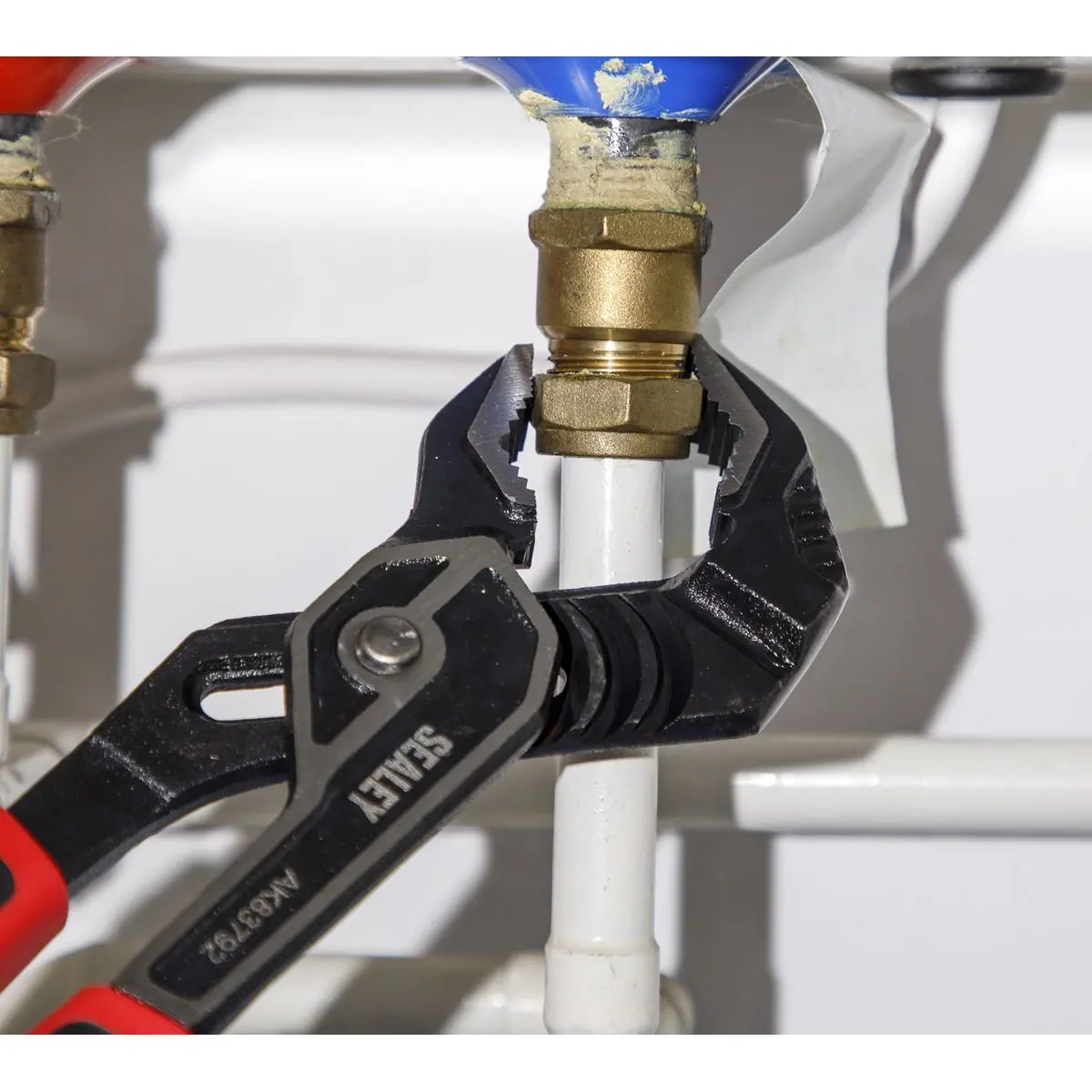 Sealey Pliers Set High Leverage 4 Piece Side Cutters Combination Long Nose Water Pump - Image 2