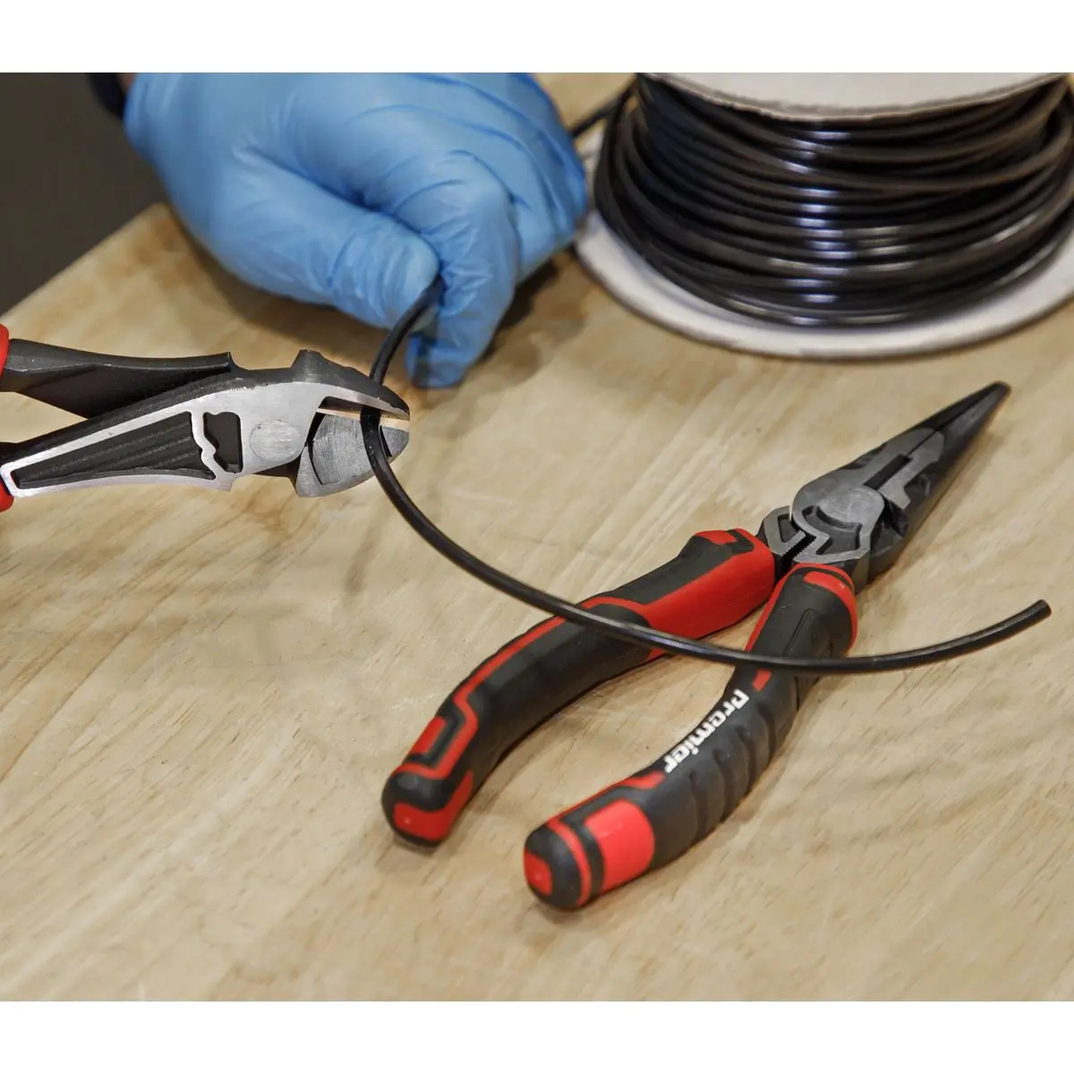Sealey Pliers Set High Leverage 4 Piece Side Cutters Combination Long Nose Water Pump - Image 5