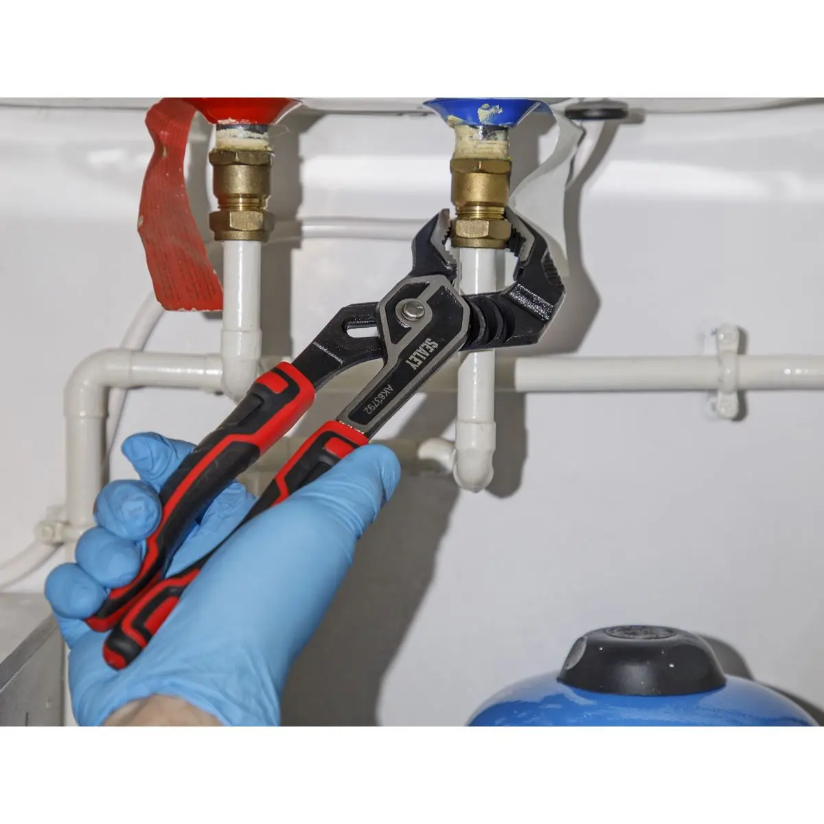 Sealey Pliers Set High Leverage 4 Piece Side Cutters Combination Long Nose Water Pump - Image 7