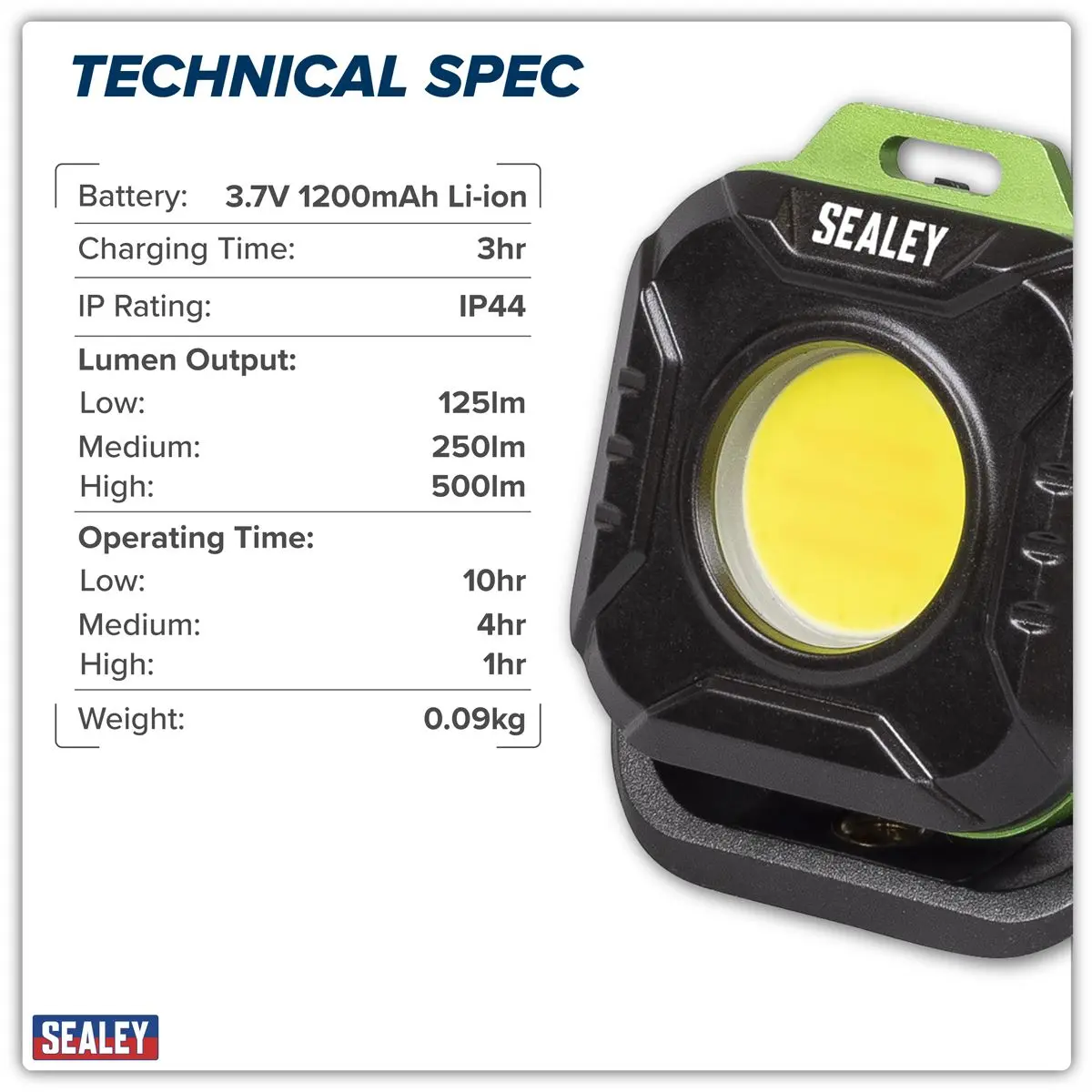 Sealey Pocket Floodlight 5W COB LED - Image 16