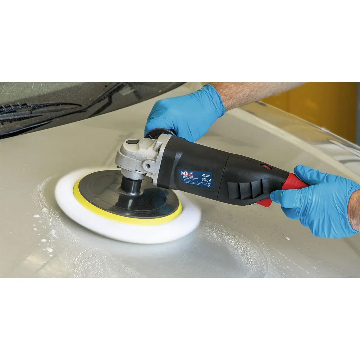 Sealey Polisher Ø180mm 1100W/230V Lightweight - Image 3