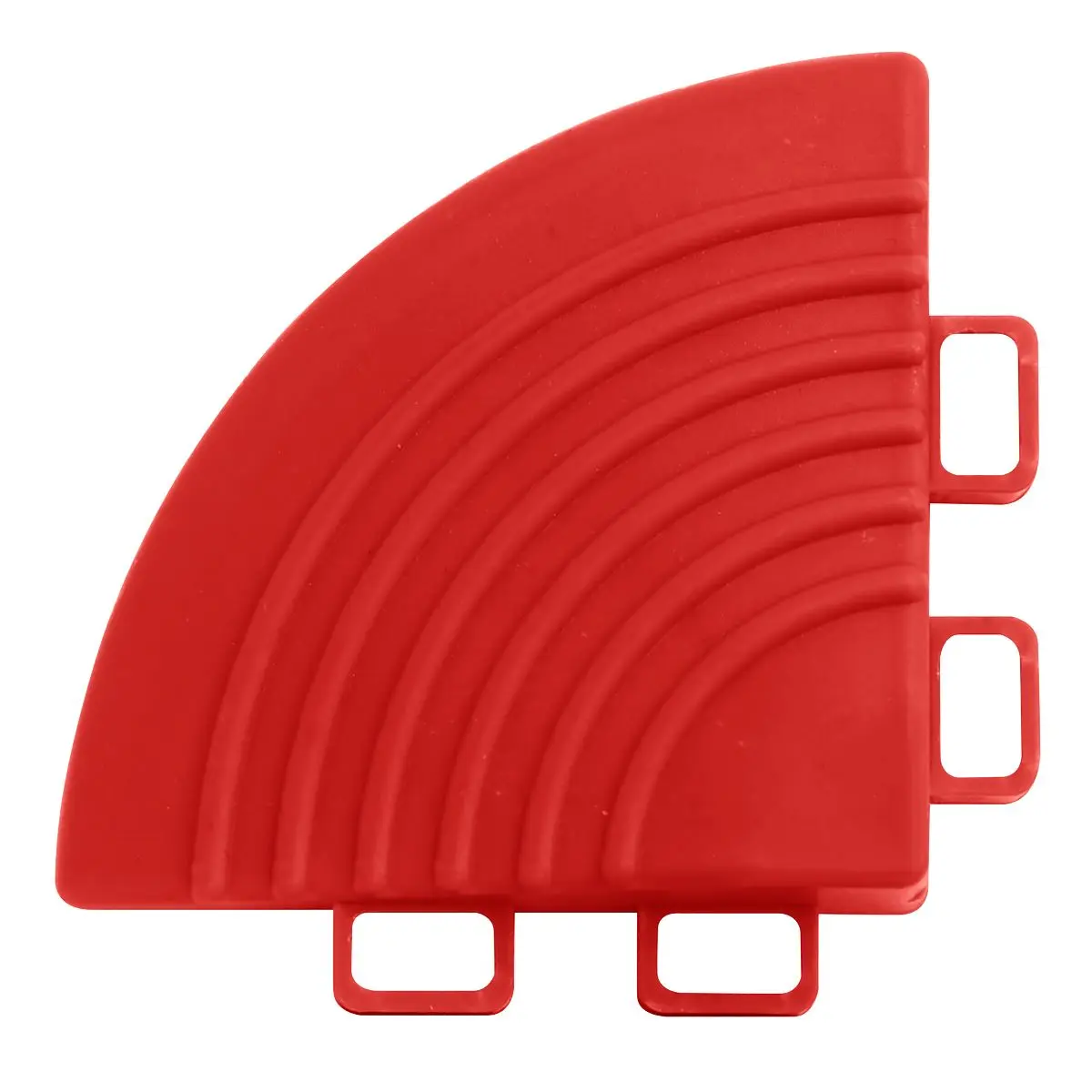 Sealey Polypropylene Floor Tile Corners 60 x 60mm Red - Pack of 4 - Image 2