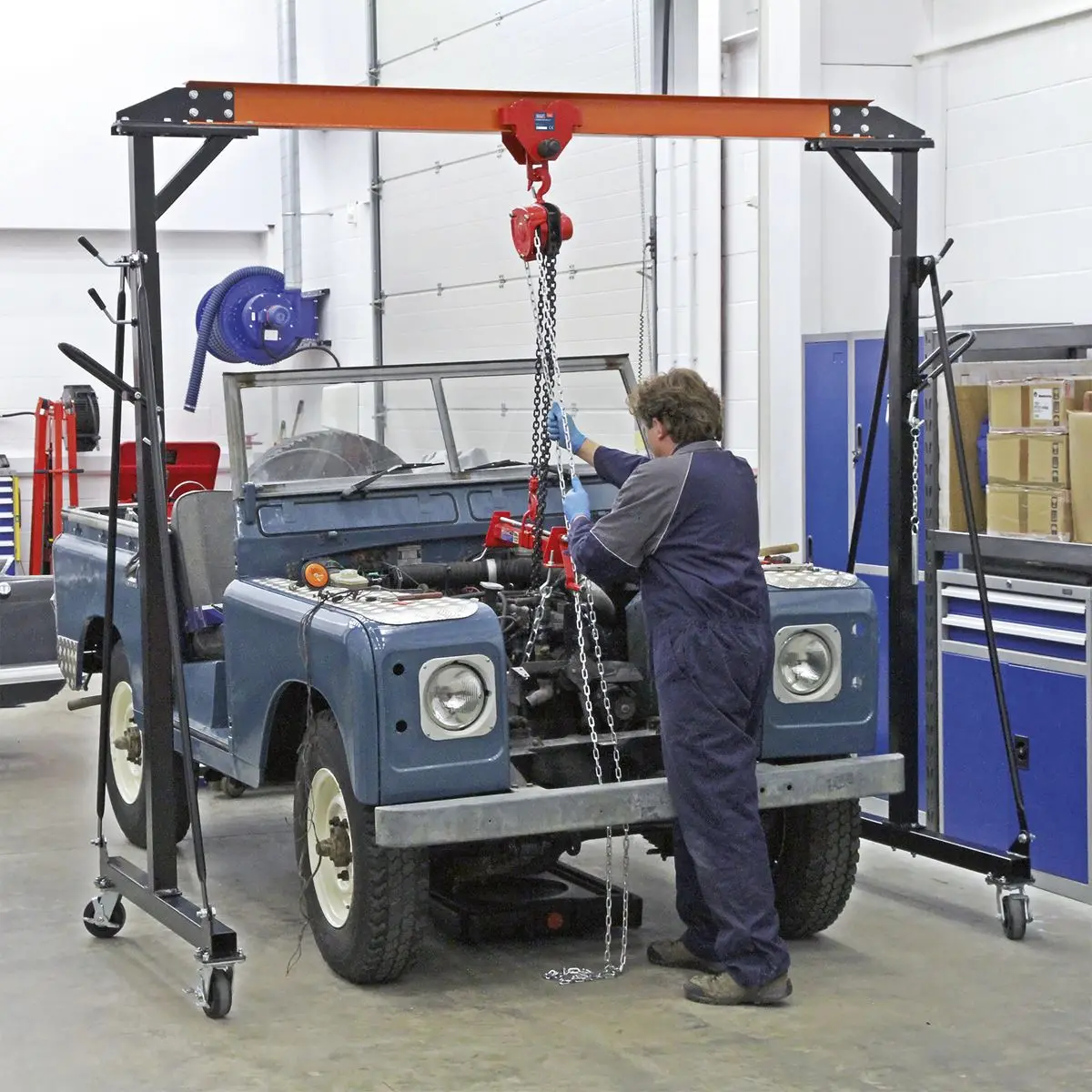 Sealey Portable Lifting Adjustable Gantry Crane 1 Tonne - Image 9