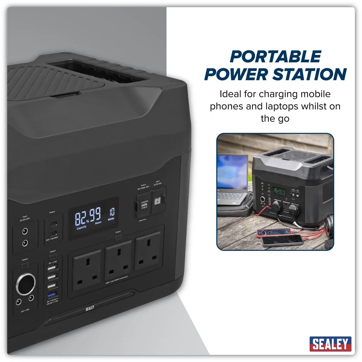 Sealey Portable Power Station 2200W - Image 13