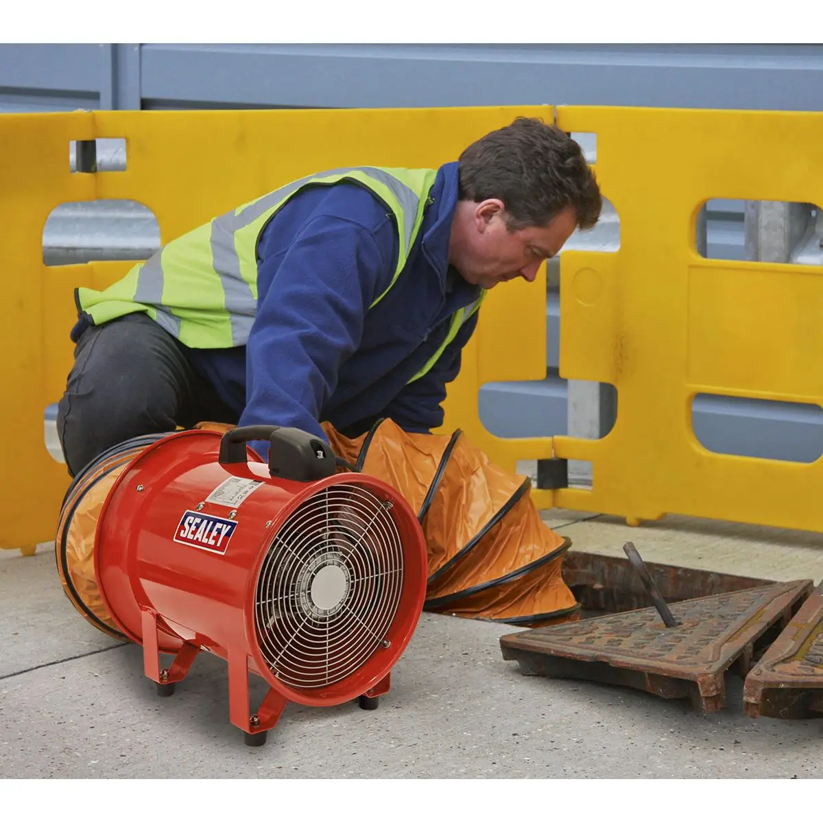 Sealey Portable Ventilator Ø300mm with 5m Ducting - Image 6