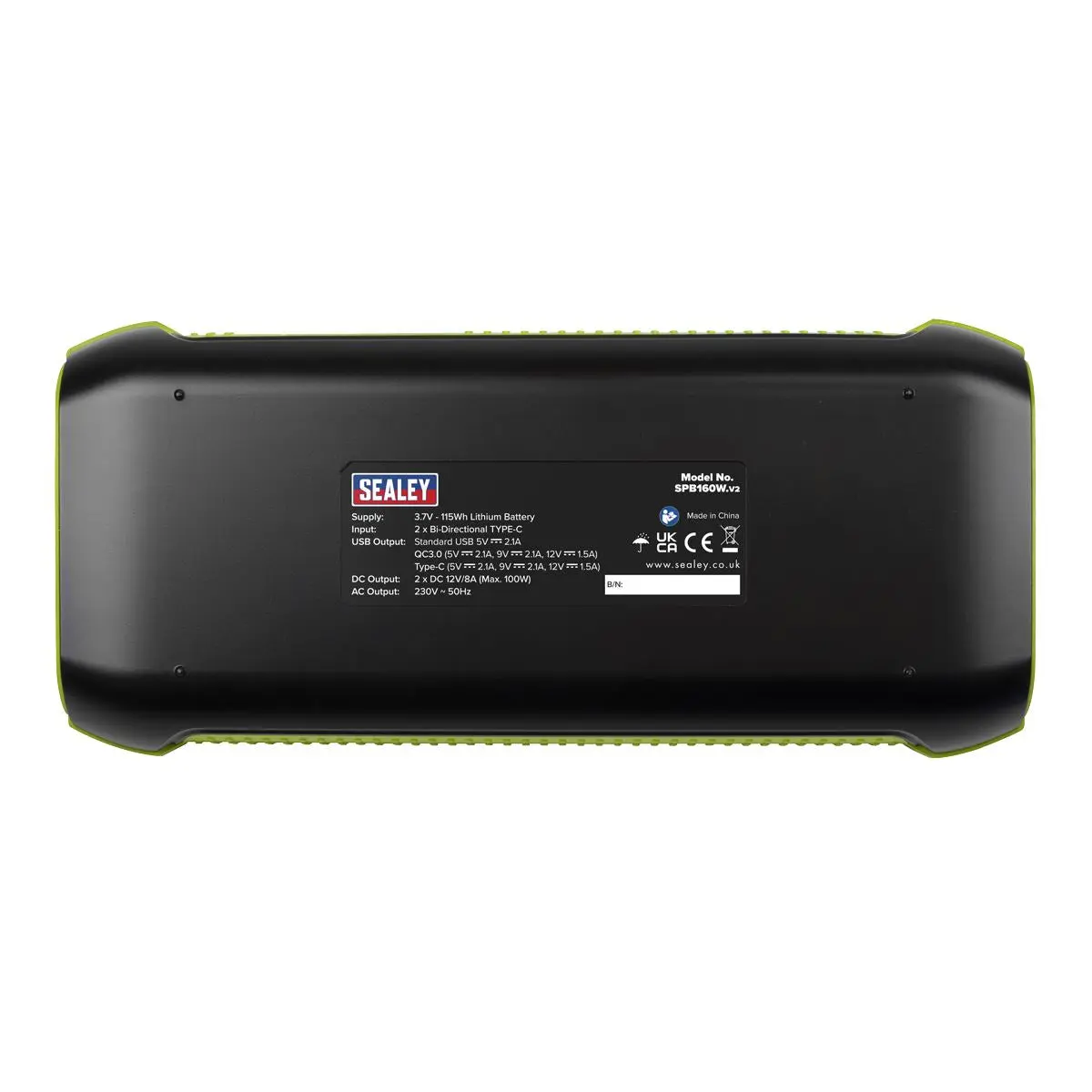 Sealey Power Pack 160W AC 115Wh Capacity - Lithium - Image 10