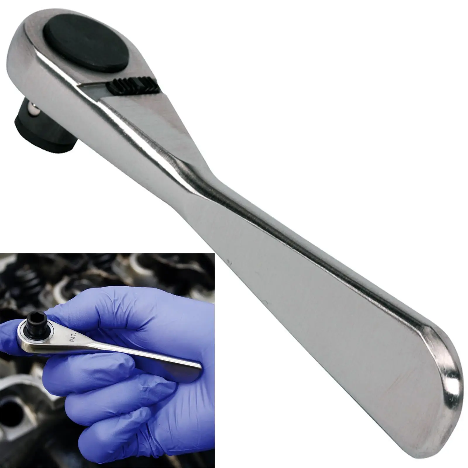 Sealey Micro Ratchet Bit Driver 1/4" Hex 72 Tooth Stainless Steel Screwdriver - Image 2