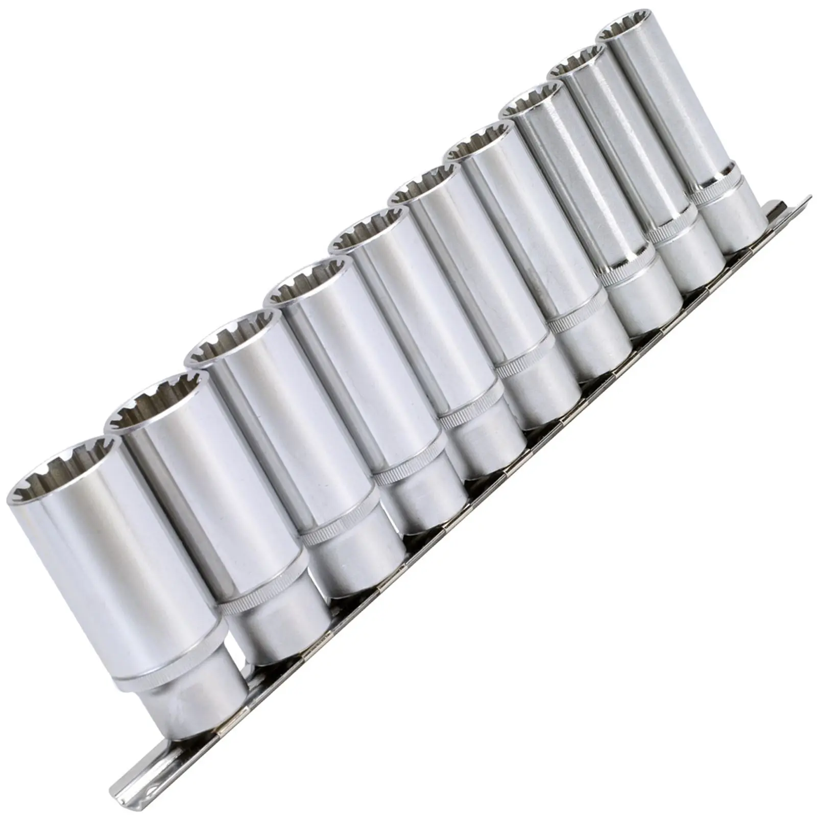 Sealey Premier 10 Piece 1/2" Total Drive Deep Socket Set 13-24mm - Image 3