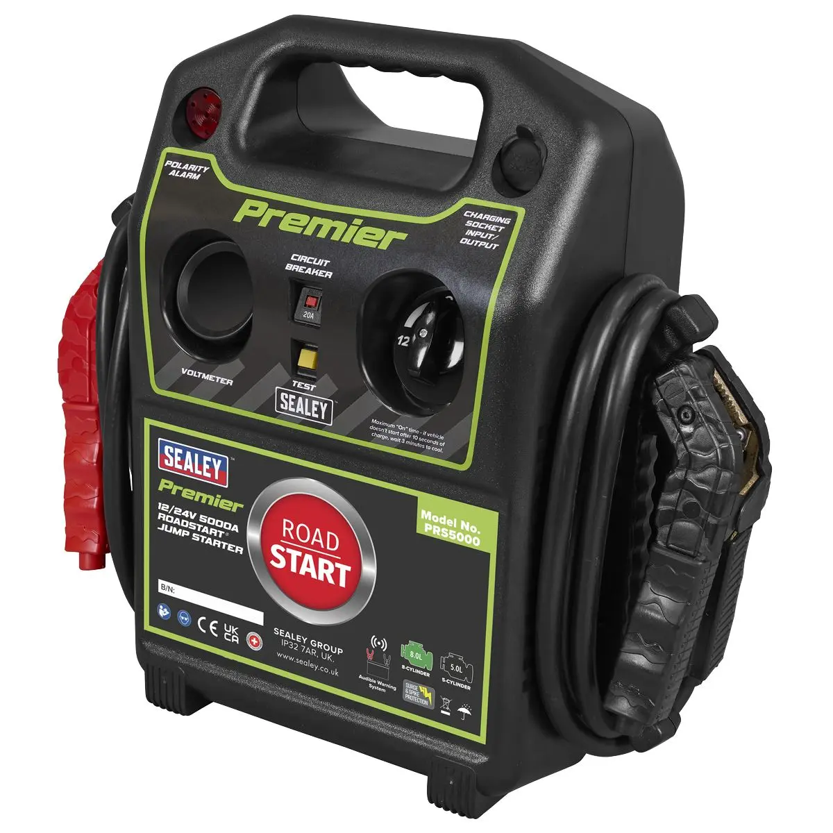 Sealey Premier 12/24V Premier RoadStart® Jump Starter 5000A - Image 5
