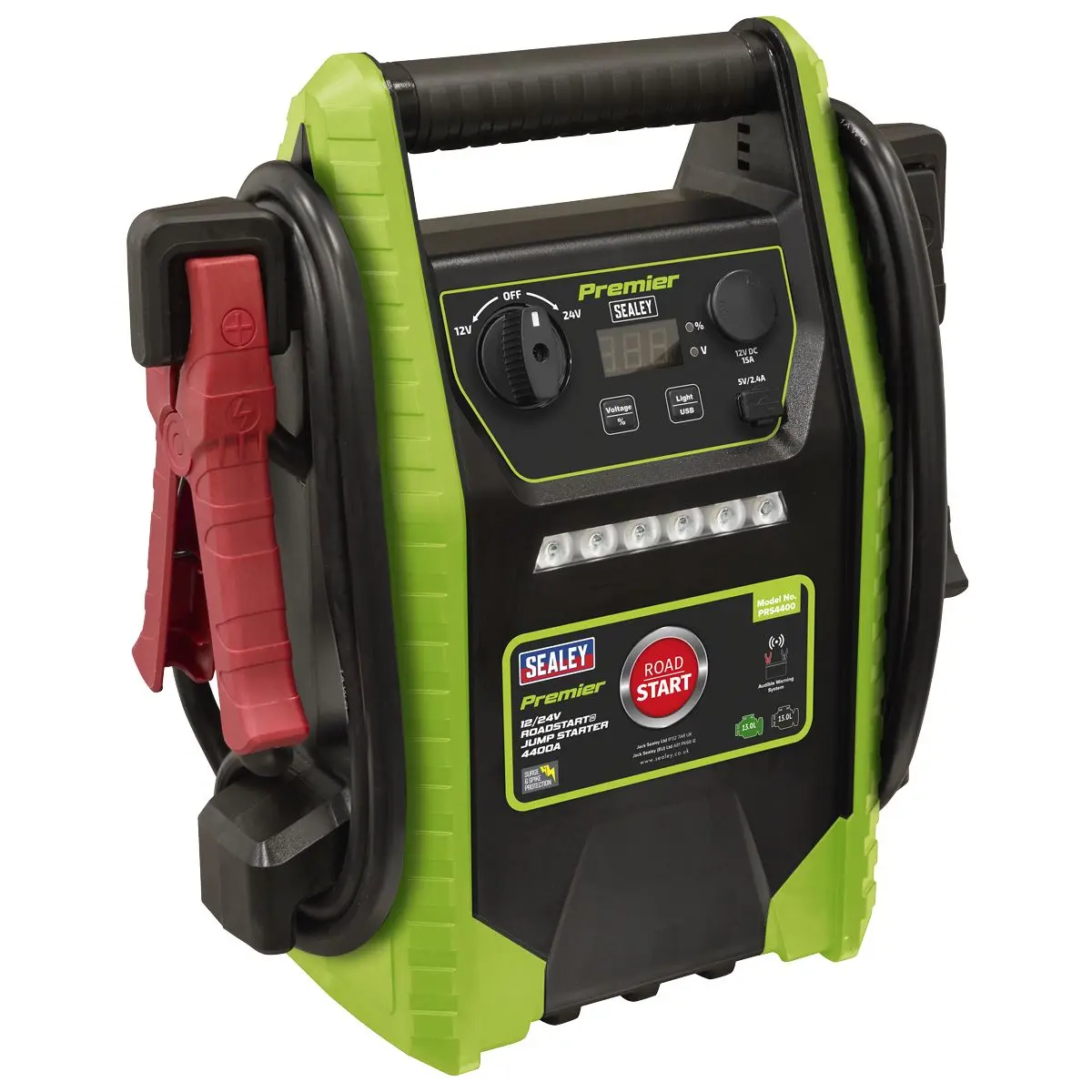 Sealey Premier 12/24V RoadStart® Jump Starter 4400A Peak Amps