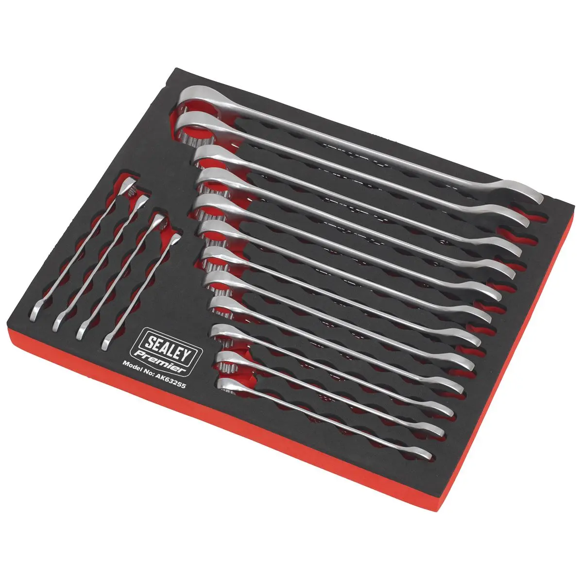 Sealey Premier 16 Piece Cold Stamped Combination Spanner Set Metric 6-22mm - Image 7