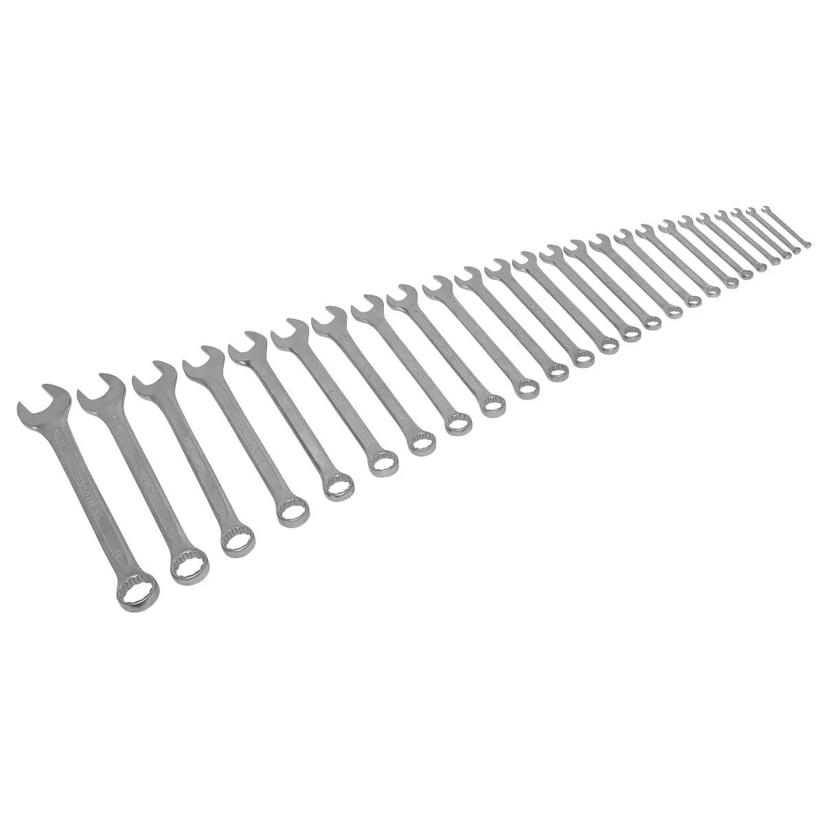 Sealey Premier Combination Spanner Set EVA Tray 6-32mm Open End Ring Metric 25pc - Image 4