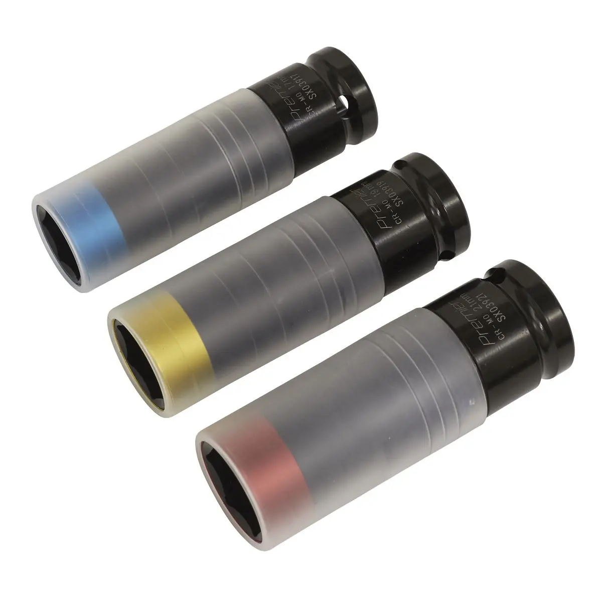 Sealey Premier 3 Piece 1/2" Drive Alloy Wheel Ultra Power Impact Socket Set Sleeved - Image 9