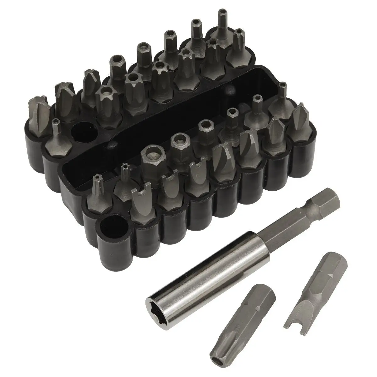 Sealey Premier 33 Piece Security Bit & Magnetic Adaptor Set - Image 3