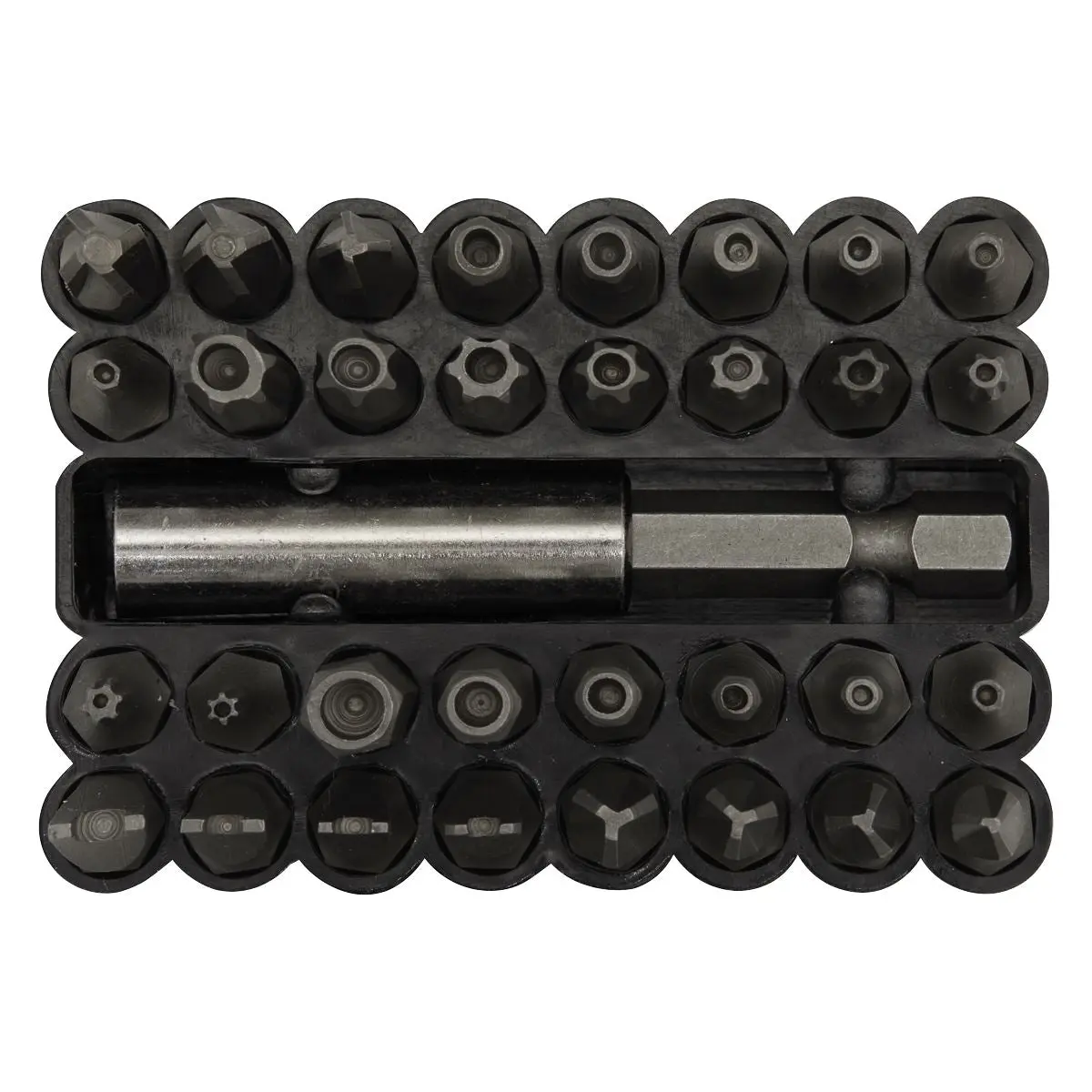 Sealey Premier 33 Piece Security Bit & Magnetic Adaptor Set - Image 4