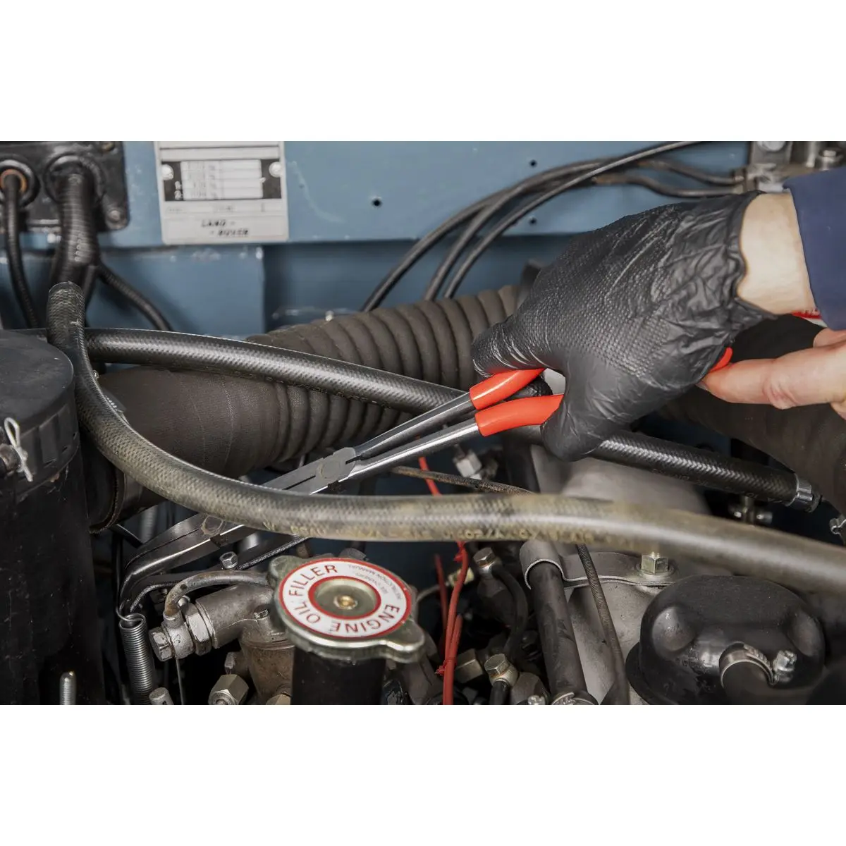 Sealey Premier 335mm Double Joint Long Reach Needle Nose Pliers 45° Engine Bay - Image 7