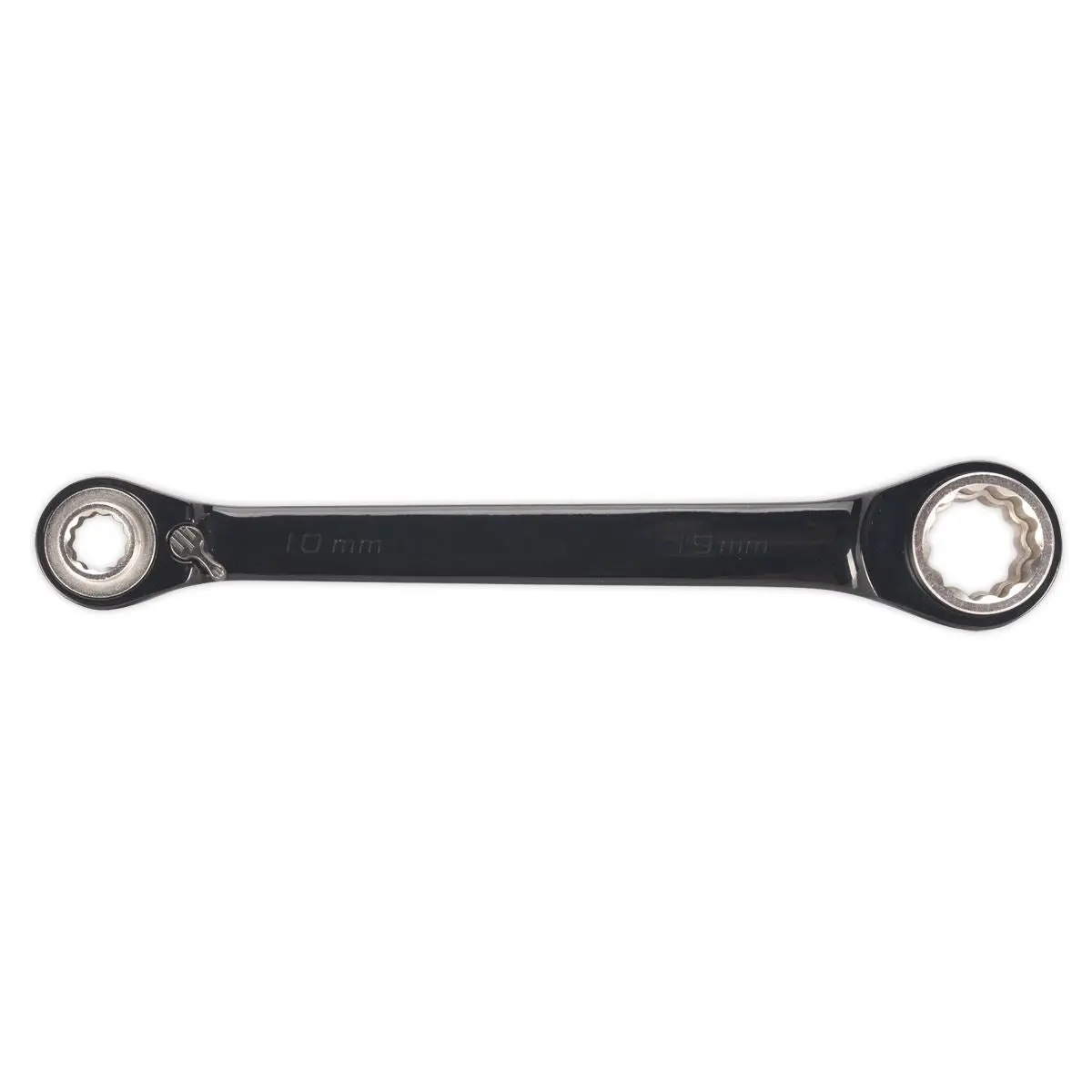 Sealey Premier 4 in 1 Reversible Ratchet Ring Spanner 10, 13, 17, 19mm Ring Design - Image 7