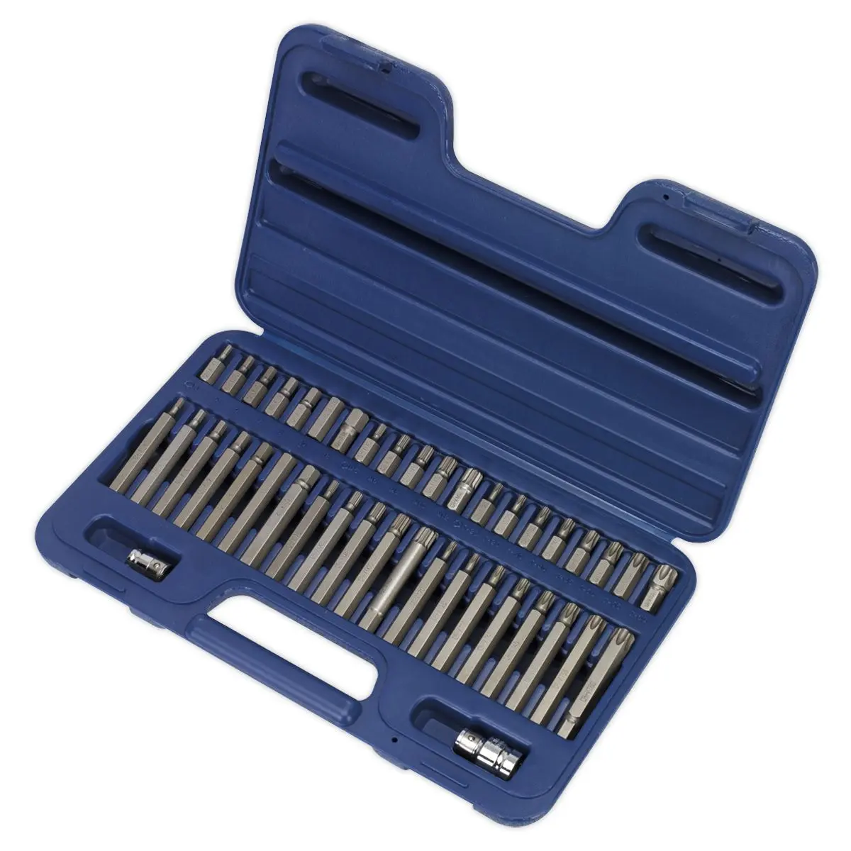 Sealey Premier 42 Piece Trx-Star Spline Hex Bit Set 3/8" and 1/2" Drive - Image 2