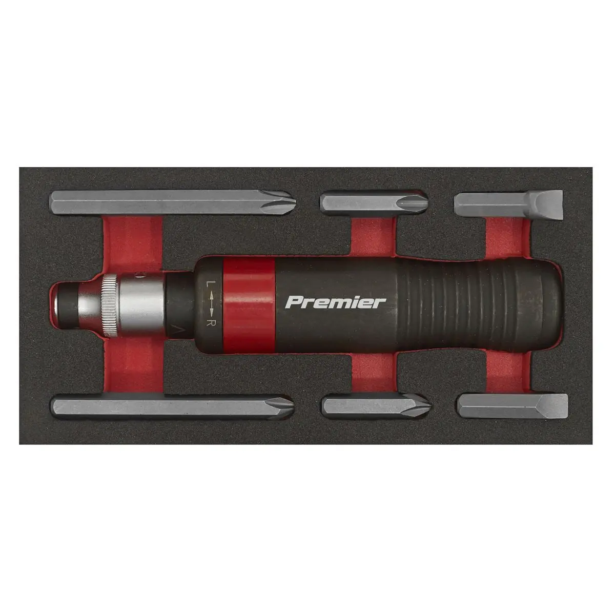 Sealey Premier 8 Piece Heavy Duty Impact Driver Set Contoured Grip Twist Reverse - Image 5