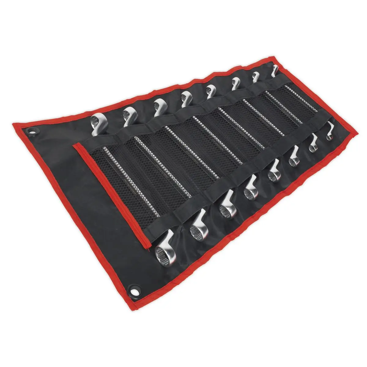 Sealey Premier 8 Piece Offset Double End Ring Spanner Set Deep WallDrive Rings - Image 4