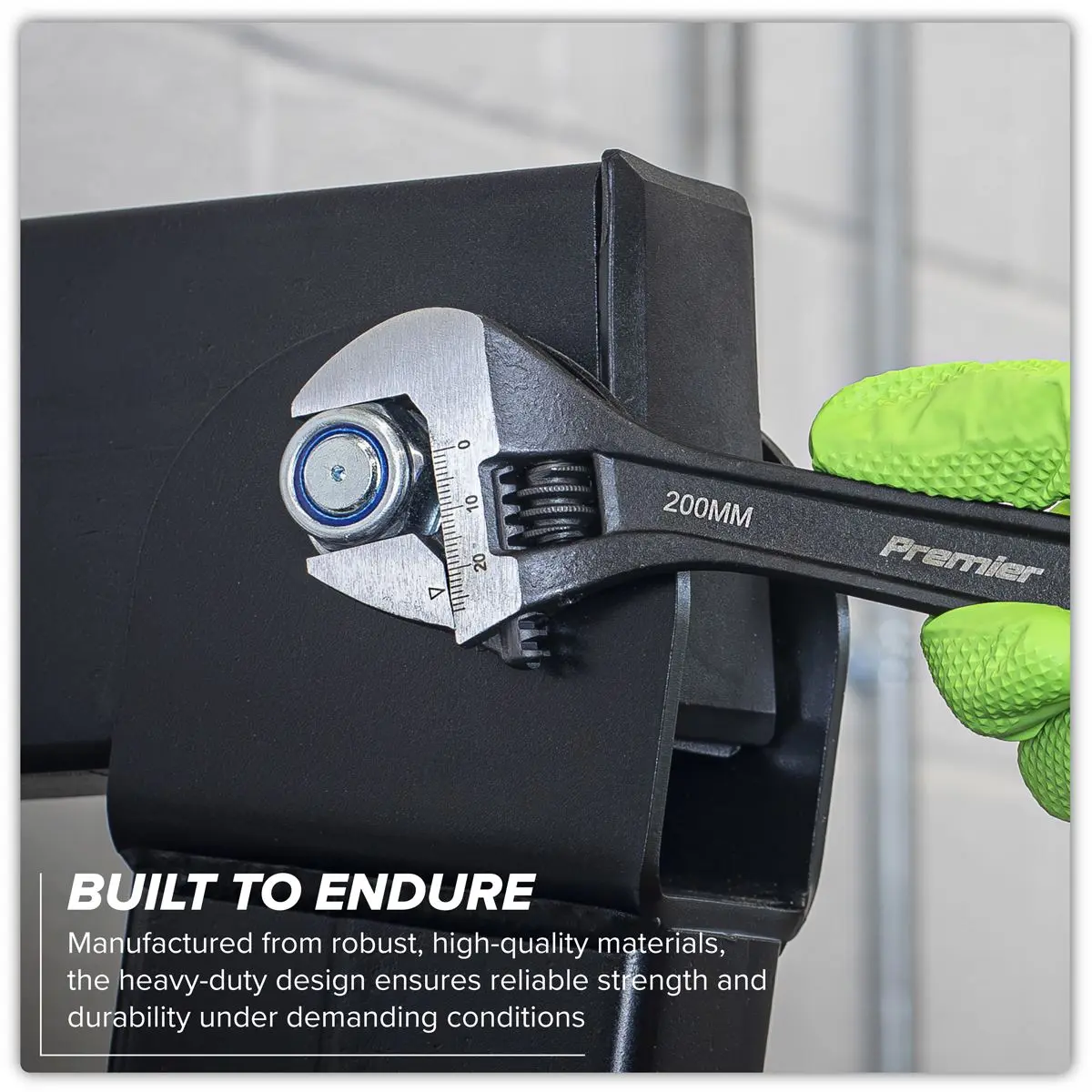 Sealey Premier Adjustable Wrench 200mm - Image 2