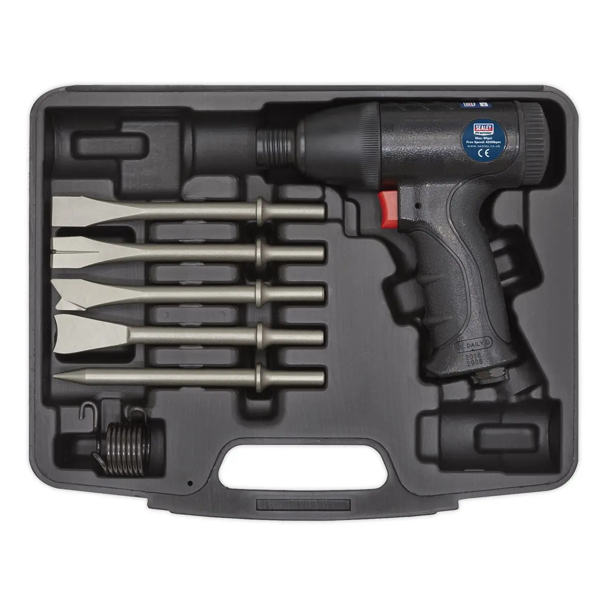 Sealey Premier Air Hammer Kit Composite Premier - Medium Stroke - Image 5