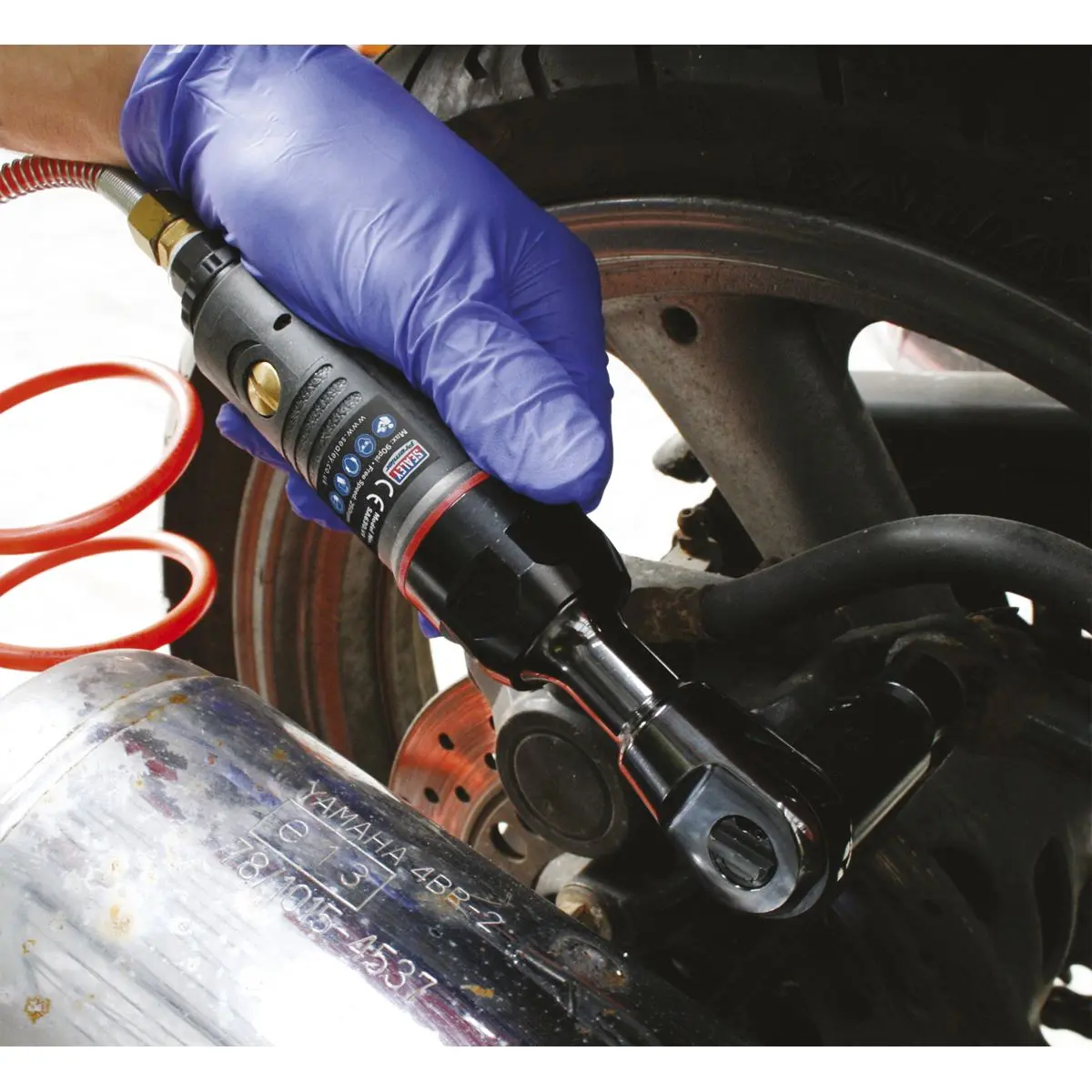 Sealey Premier Air Ratchet Wrench Compact 1/4"Sq Drive Premier - Image 5